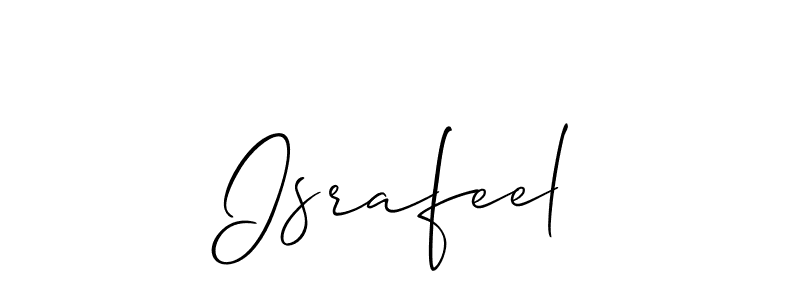 Similarly Allison_Script is the best handwritten signature design. Signature creator online .You can use it as an online autograph creator for name Israfeel. Israfeel signature style 2 images and pictures png