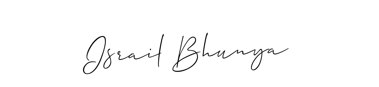 Check out images of Autograph of Israil Bhunya name. Actor Israil Bhunya Signature Style. Allison_Script is a professional sign style online. Israil Bhunya signature style 2 images and pictures png