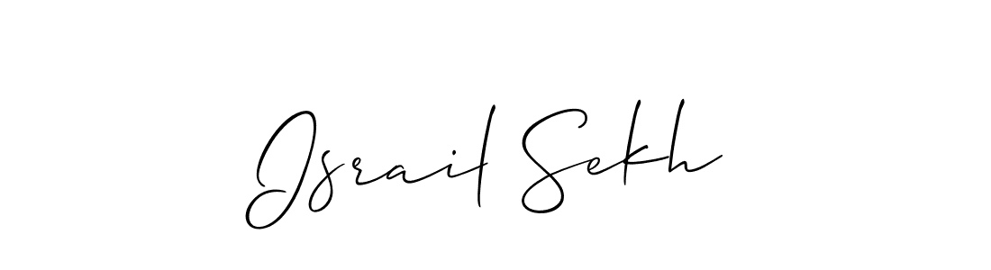 Israil Sekh stylish signature style. Best Handwritten Sign (Allison_Script) for my name. Handwritten Signature Collection Ideas for my name Israil Sekh. Israil Sekh signature style 2 images and pictures png