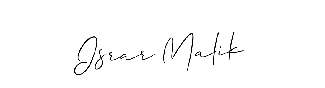 You should practise on your own different ways (Allison_Script) to write your name (Israr Malik) in signature. don't let someone else do it for you. Israr Malik signature style 2 images and pictures png