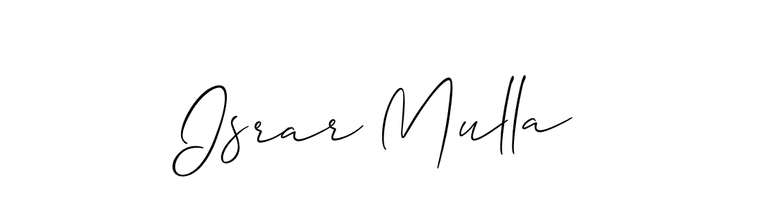 How to Draw Israr Mulla signature style? Allison_Script is a latest design signature styles for name Israr Mulla. Israr Mulla signature style 2 images and pictures png