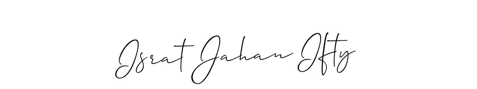 See photos of Israt Jahan Ifty official signature by Spectra . Check more albums & portfolios. Read reviews & check more about Allison_Script font. Israt Jahan Ifty signature style 2 images and pictures png
