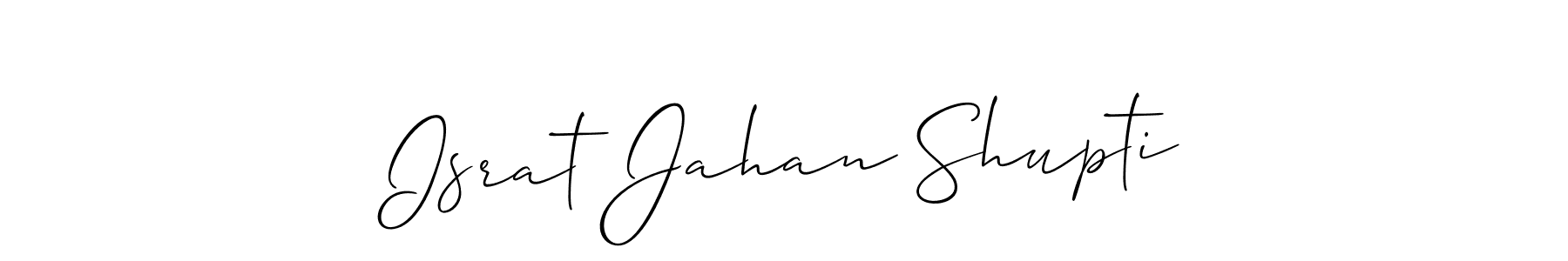 Check out images of Autograph of Israt Jahan Shupti name. Actor Israt Jahan Shupti Signature Style. Allison_Script is a professional sign style online. Israt Jahan Shupti signature style 2 images and pictures png