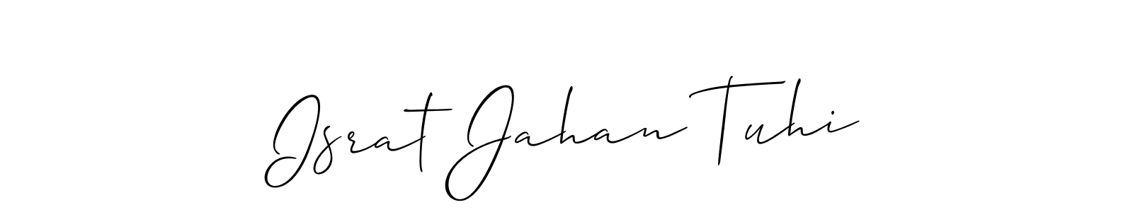 Make a beautiful signature design for name Israt Jahan Tuhi. Use this online signature maker to create a handwritten signature for free. Israt Jahan Tuhi signature style 2 images and pictures png