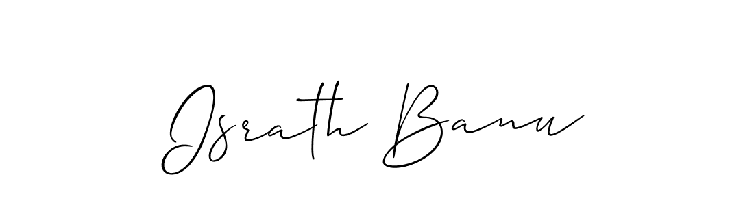 Israth Banu stylish signature style. Best Handwritten Sign (Allison_Script) for my name. Handwritten Signature Collection Ideas for my name Israth Banu. Israth Banu signature style 2 images and pictures png