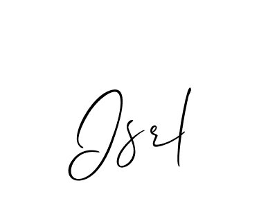 Isrl stylish signature style. Best Handwritten Sign (Allison_Script) for my name. Handwritten Signature Collection Ideas for my name Isrl. Isrl signature style 2 images and pictures png