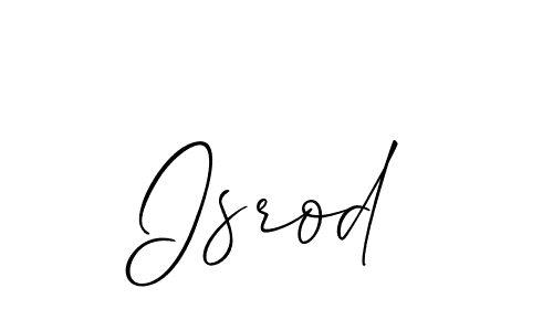 Design your own signature with our free online signature maker. With this signature software, you can create a handwritten (Allison_Script) signature for name Isrod. Isrod signature style 2 images and pictures png