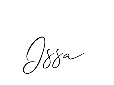 How to make Issa signature? Allison_Script is a professional autograph style. Create handwritten signature for Issa name. Issa signature style 2 images and pictures png