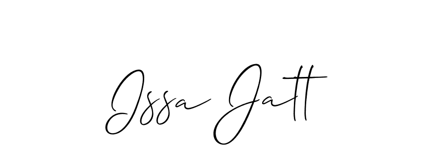 Design your own signature with our free online signature maker. With this signature software, you can create a handwritten (Allison_Script) signature for name Issa Jatt. Issa Jatt signature style 2 images and pictures png