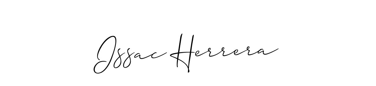 Allison_Script is a professional signature style that is perfect for those who want to add a touch of class to their signature. It is also a great choice for those who want to make their signature more unique. Get Issac Herrera name to fancy signature for free. Issac Herrera signature style 2 images and pictures png
