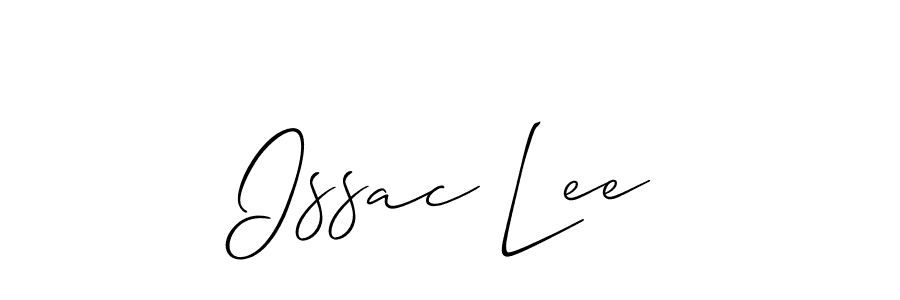 Issac Lee stylish signature style. Best Handwritten Sign (Allison_Script) for my name. Handwritten Signature Collection Ideas for my name Issac Lee. Issac Lee signature style 2 images and pictures png