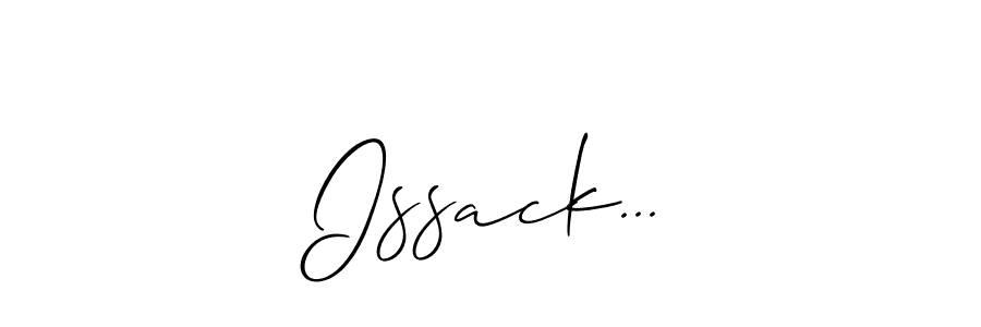 How to make Issack... name signature. Use Allison_Script style for creating short signs online. This is the latest handwritten sign. Issack... signature style 2 images and pictures png