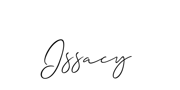 Issacy stylish signature style. Best Handwritten Sign (Allison_Script) for my name. Handwritten Signature Collection Ideas for my name Issacy. Issacy signature style 2 images and pictures png