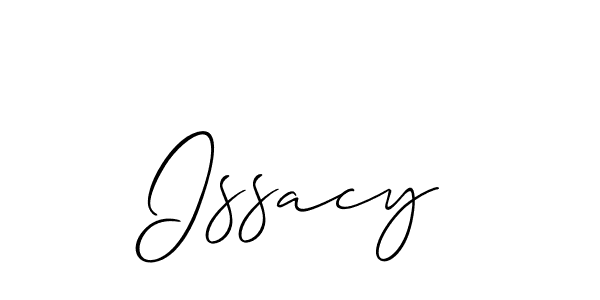 Create a beautiful signature design for name Issacy. With this signature (Allison_Script) fonts, you can make a handwritten signature for free. Issacy signature style 2 images and pictures png