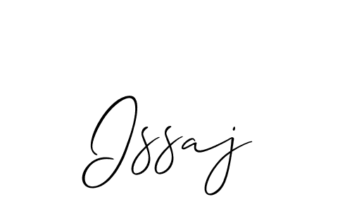 How to make Issaj name signature. Use Allison_Script style for creating short signs online. This is the latest handwritten sign. Issaj signature style 2 images and pictures png