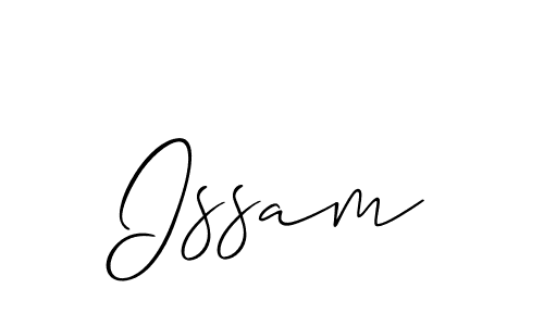 Best and Professional Signature Style for Issam. Allison_Script Best Signature Style Collection. Issam signature style 2 images and pictures png