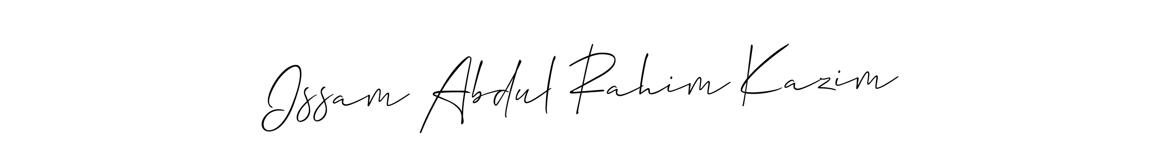 Design your own signature with our free online signature maker. With this signature software, you can create a handwritten (Allison_Script) signature for name Issam Abdul Rahim Kazim. Issam Abdul Rahim Kazim signature style 2 images and pictures png