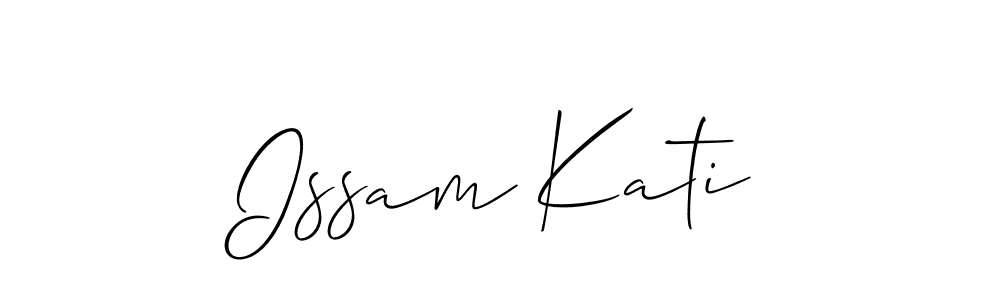 Design your own signature with our free online signature maker. With this signature software, you can create a handwritten (Allison_Script) signature for name Issam Kati. Issam Kati signature style 2 images and pictures png