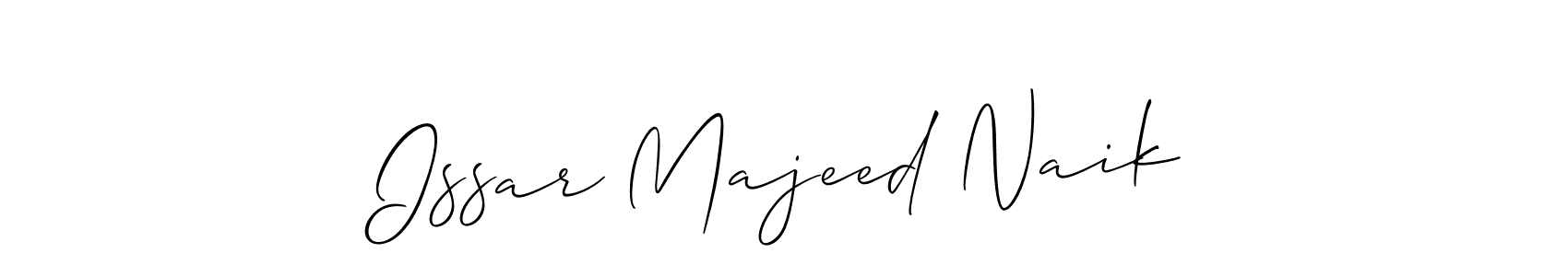 This is the best signature style for the Issar Majeed Naik name. Also you like these signature font (Allison_Script). Mix name signature. Issar Majeed Naik signature style 2 images and pictures png