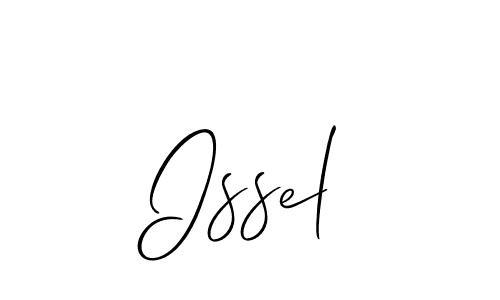 Make a beautiful signature design for name Issel. With this signature (Allison_Script) style, you can create a handwritten signature for free. Issel signature style 2 images and pictures png