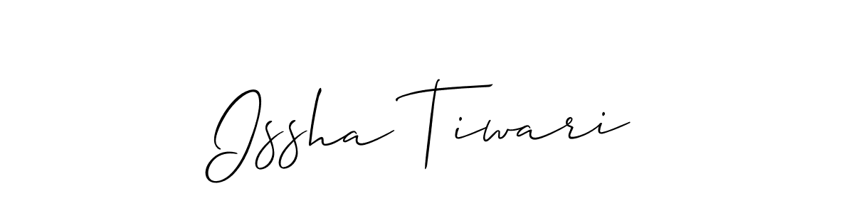 Design your own signature with our free online signature maker. With this signature software, you can create a handwritten (Allison_Script) signature for name Issha Tiwari. Issha Tiwari signature style 2 images and pictures png