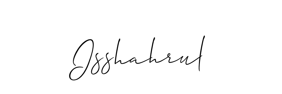 How to Draw Isshahrul signature style? Allison_Script is a latest design signature styles for name Isshahrul. Isshahrul signature style 2 images and pictures png