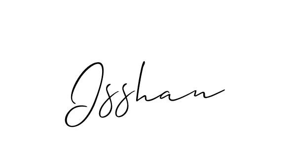 How to make Isshan signature? Allison_Script is a professional autograph style. Create handwritten signature for Isshan name. Isshan signature style 2 images and pictures png