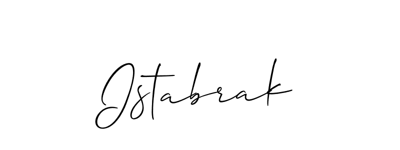 Make a beautiful signature design for name Istabrak. Use this online signature maker to create a handwritten signature for free. Istabrak signature style 2 images and pictures png