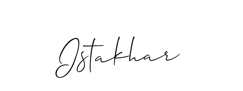 Once you've used our free online signature maker to create your best signature Allison_Script style, it's time to enjoy all of the benefits that Istakhar name signing documents. Istakhar signature style 2 images and pictures png