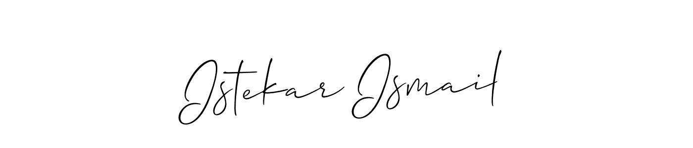 Once you've used our free online signature maker to create your best signature Allison_Script style, it's time to enjoy all of the benefits that Istekar Ismail name signing documents. Istekar Ismail signature style 2 images and pictures png