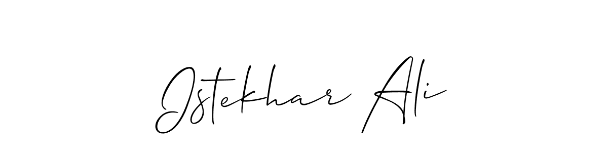 Make a beautiful signature design for name Istekhar Ali. Use this online signature maker to create a handwritten signature for free. Istekhar Ali signature style 2 images and pictures png