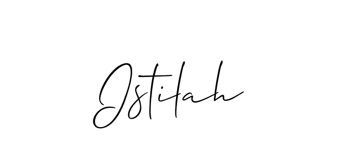 You should practise on your own different ways (Allison_Script) to write your name (Istilah) in signature. don't let someone else do it for you. Istilah signature style 2 images and pictures png