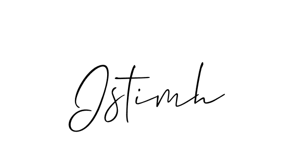 Best and Professional Signature Style for Istimh. Allison_Script Best Signature Style Collection. Istimh signature style 2 images and pictures png