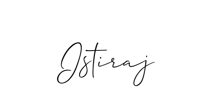 How to make Istiraj name signature. Use Allison_Script style for creating short signs online. This is the latest handwritten sign. Istiraj signature style 2 images and pictures png