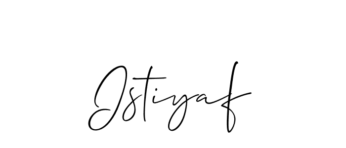 Make a beautiful signature design for name Istiyaf. Use this online signature maker to create a handwritten signature for free. Istiyaf signature style 2 images and pictures png
