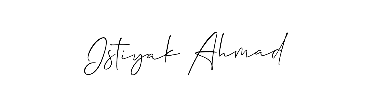 You can use this online signature creator to create a handwritten signature for the name Istiyak Ahmad. This is the best online autograph maker. Istiyak Ahmad signature style 2 images and pictures png
