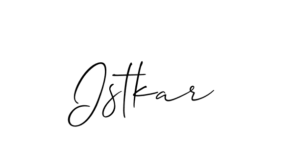 It looks lik you need a new signature style for name Istkar. Design unique handwritten (Allison_Script) signature with our free signature maker in just a few clicks. Istkar signature style 2 images and pictures png