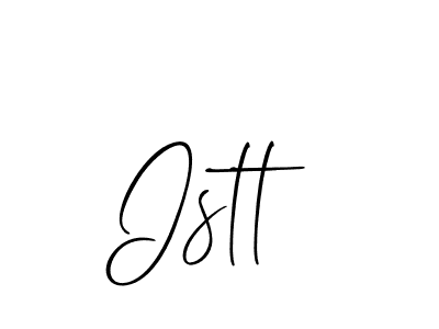 Make a beautiful signature design for name Istt. With this signature (Allison_Script) style, you can create a handwritten signature for free. Istt signature style 2 images and pictures png