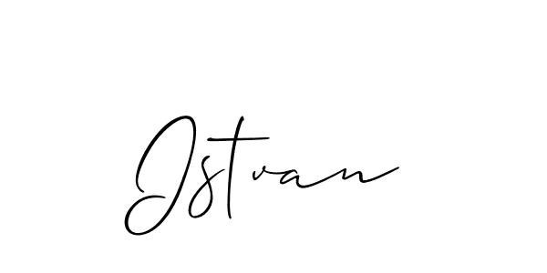 How to make Istvan name signature. Use Allison_Script style for creating short signs online. This is the latest handwritten sign. Istvan signature style 2 images and pictures png