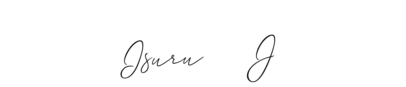 How to Draw Isuru  ♡   J signature style? Allison_Script is a latest design signature styles for name Isuru  ♡   J. Isuru  ♡   J signature style 2 images and pictures png