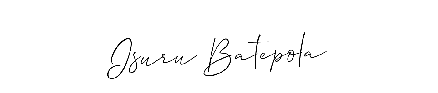 Also You can easily find your signature by using the search form. We will create Isuru Batepola name handwritten signature images for you free of cost using Allison_Script sign style. Isuru Batepola signature style 2 images and pictures png