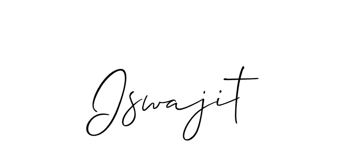 if you are searching for the best signature style for your name Iswajit. so please give up your signature search. here we have designed multiple signature styles  using Allison_Script. Iswajit signature style 2 images and pictures png