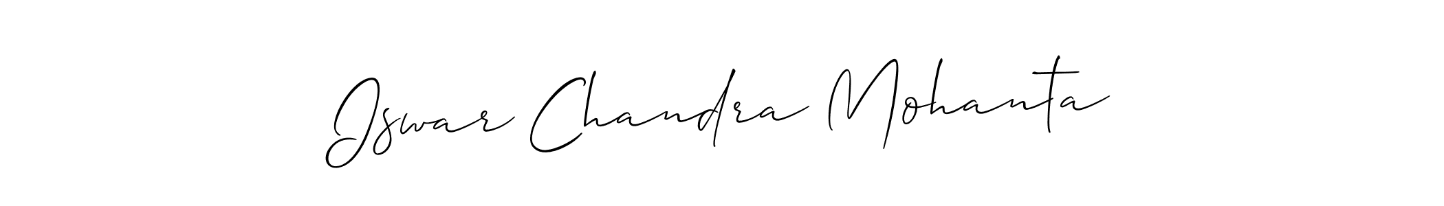 Also we have Iswar Chandra Mohanta name is the best signature style. Create professional handwritten signature collection using Allison_Script autograph style. Iswar Chandra Mohanta signature style 2 images and pictures png