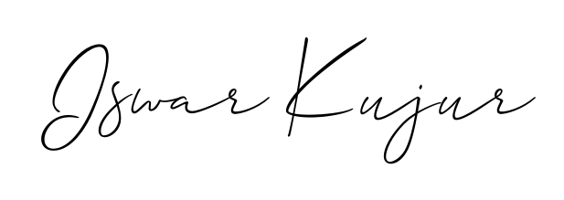 Create a personalized artistic stamp with Iswar Kujur in Allison_Script font. Perfect for visual artists, designers, and influencers. Iswar Kujur signature style 2 images and pictures png