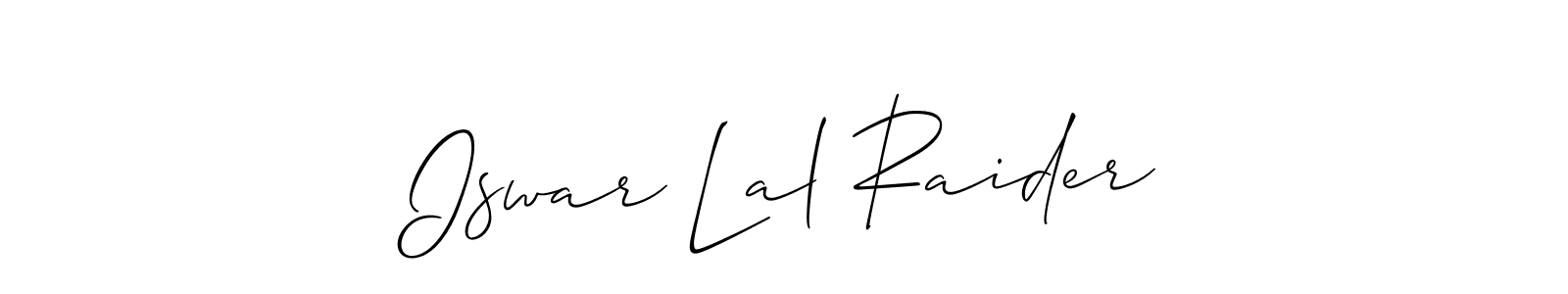 Iswar Lal Raider stylish signature style. Best Handwritten Sign (Allison_Script) for my name. Handwritten Signature Collection Ideas for my name Iswar Lal Raider. Iswar Lal Raider signature style 2 images and pictures png