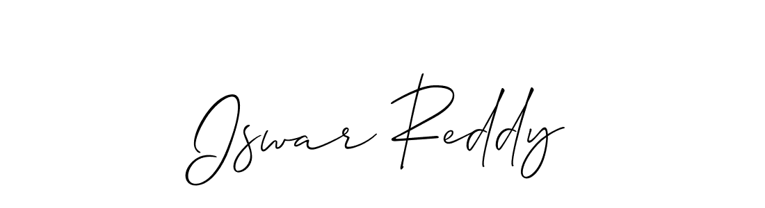The best way (Allison_Script) to make a short signature is to pick only two or three words in your name. The name Iswar Reddy include a total of six letters. For converting this name. Iswar Reddy signature style 2 images and pictures png