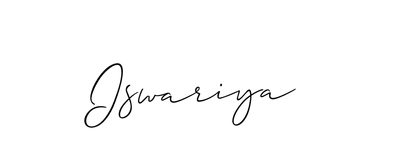 Once you've used our free online signature maker to create your best signature Allison_Script style, it's time to enjoy all of the benefits that Iswariya name signing documents. Iswariya signature style 2 images and pictures png