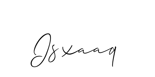 Best and Professional Signature Style for Isxaaq. Allison_Script Best Signature Style Collection. Isxaaq signature style 2 images and pictures png