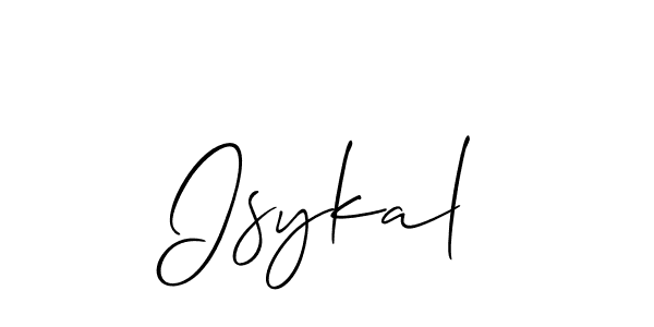 Also we have Isykal name is the best signature style. Create professional handwritten signature collection using Allison_Script autograph style. Isykal signature style 2 images and pictures png