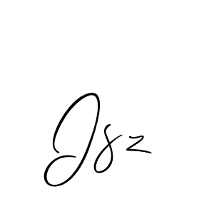 if you are searching for the best signature style for your name Isz. so please give up your signature search. here we have designed multiple signature styles  using Allison_Script. Isz signature style 2 images and pictures png